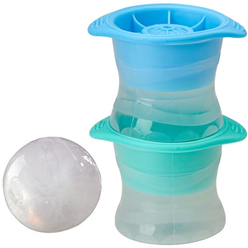 KHOLEZ 2 Piece Set Whiskey Ice Ball Maker
