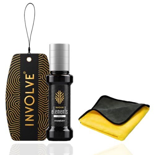 Image of Involve Elements Pro Star Dust Car Perfume Spray with Microfiber Cloth - Multicolor | Premium Luxury Car Air Freshener | 200+ Sprays | Long-Lasting Car Fragrance | Car Interior Accessories 2026