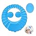 JIUJIU gorro de ducha de bebé para,cepillo de silicona champú para bebés,suave ajustable con protección para los oídos Gorro de ducha,evita que los ojos se llenen de agua y champú Protege para el