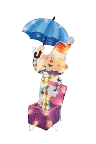 Rudolph Misfit with Umbrella 2D Christmas Holiday Yard Decor Pre-lit