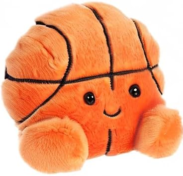 Aurora Adorable Palm PalsTM Hoops BasketballTM Stuffed Animal - Fun Collectible Plush for Kids and Adult Collectors - Perfect for Decorating Rooms and Birthday Gifts - Orange 4 Inches