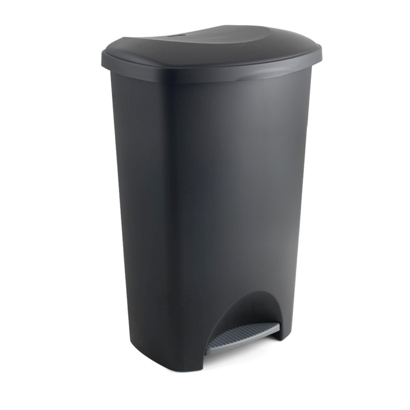 Addis 50L Kitchen Pedal Bin | Black Waste Bin with Soft Close Stay Open Lid