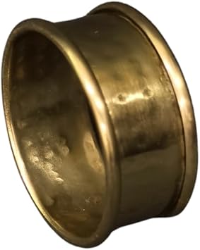 Stainless Steel Napkin Rings Bead Edge Napkin Holders | Nickel Finish | Elegant Table Decor for Weddings, Dinners & Parties | Durable & Reusable Matt Gold
