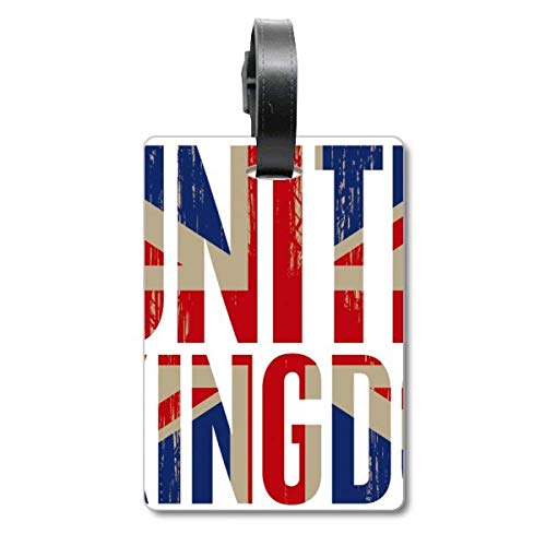 Étiquette valise britannique Union Jack haute résistance avec finition Big Ben
