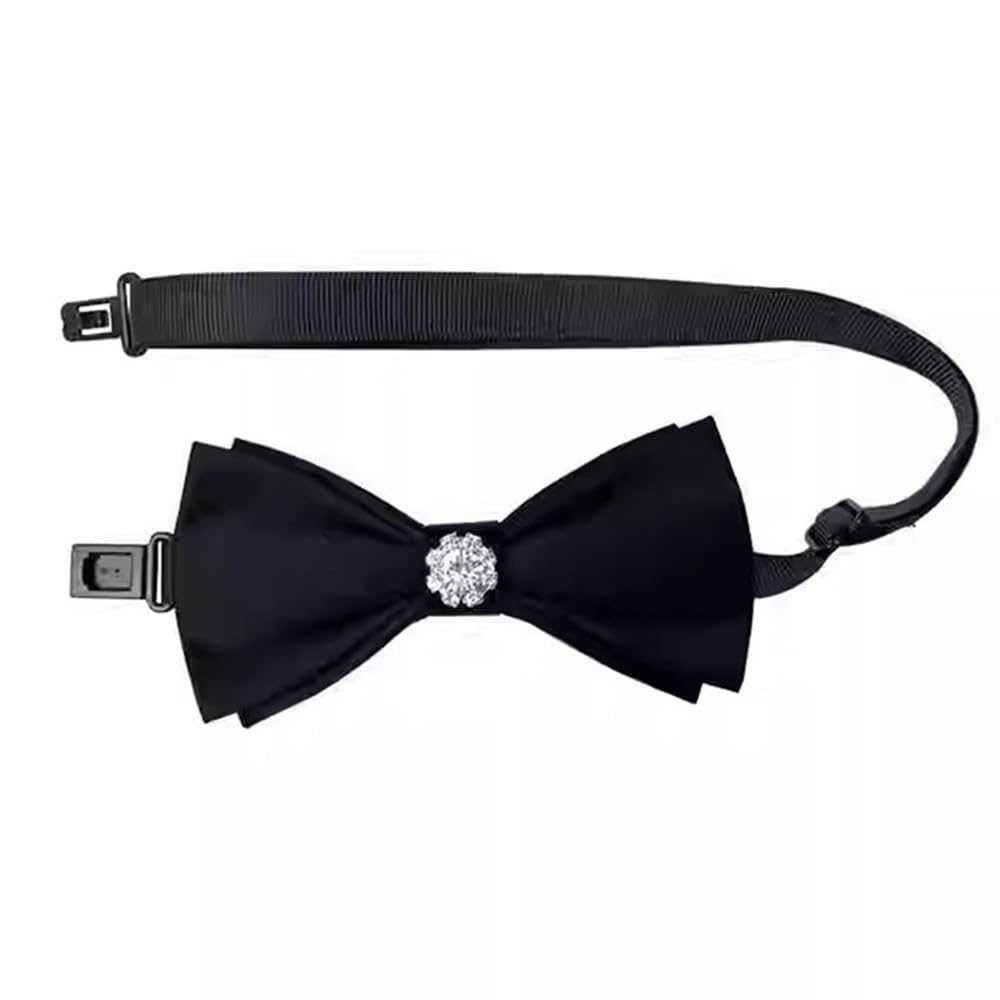 Pajarito Masculino Pajarita de Boda for Hombre Pajarita de Boda for Padrino Fiestas, Bodas(Schwarz)