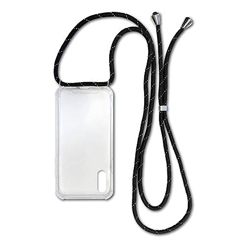 Coque Huawei P20 collier de protection transparent avec lanière réglable