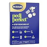 Dr. Scholl’s Pedi Perfect 4-in-1 Pedicure Kit - The Ultimate at-Home Spa Pedicure Experience, Foot Soak, Exfoliating Mask, Moisturizing Cream, Pumice Stone Callus Remover, Soft Smooth Feet in Minutes