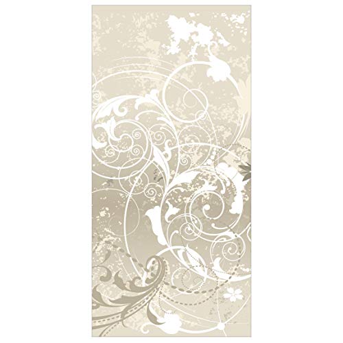 Apalis Panel japones Pearl Ornament Design 250x120cm | Paneles japoneses separadores de ambientes Cortina Paneles japoneses Cortina Cortinas | Tamaño: 250 x 120cm Incl. Soporte Transparente