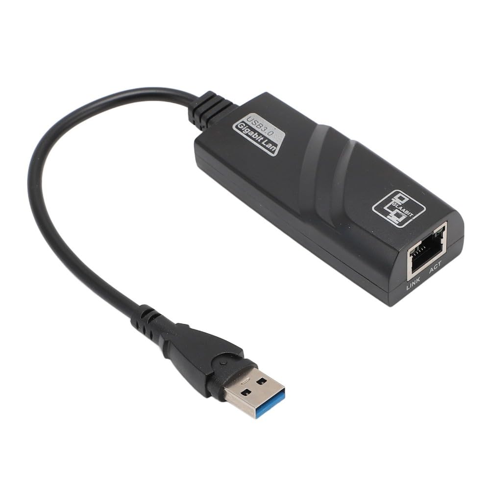 MOPFOL USB 3.0 to Gigabit Ethernet Adapter - 1000Mbps RJ45 LAN Converter for Windows, Plug and Play Portable Network Adapter