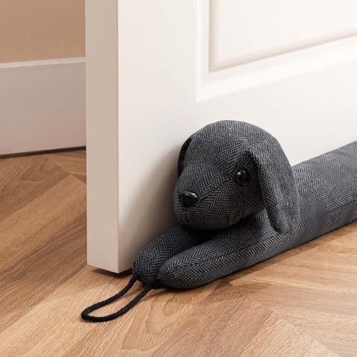 HBselect Paraspifferi Sottoporta 101cm Animale Paraspifferi Porta Blindata Paraspifferi Porta Adatto per Uso Interno ed Esterno Cane Grigio