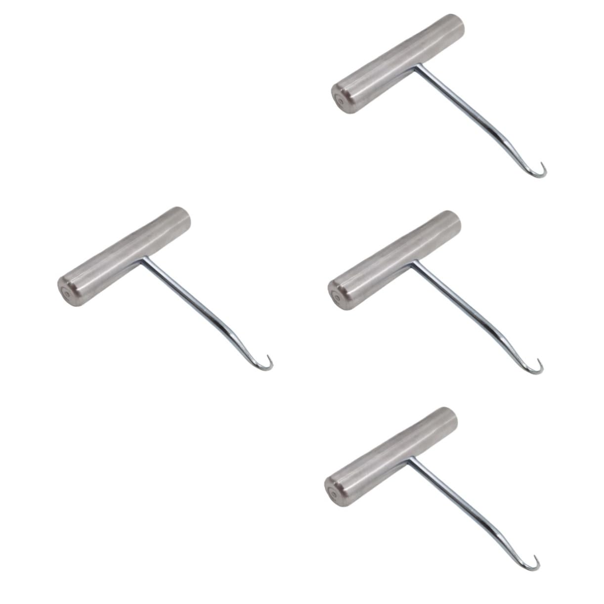 4piezas Máquina De Encordar Portátil Para Raquetas De Tenis y Bádminton Herramienta De Encordado Gancho De Tirar Accesorio Ergonomico Para Ajustar Cuerdas Eficiencia