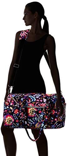 Vera Bradley Women's Signature Cotton Medium Travel Duffel Bag, Foxwood, One Size