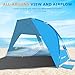 Gorich Portable Beach Tent for 3/4-5/6-7 Person with UPF 50+ UV Protection, Lightweight & Foldable Sun Shelter with 5 Sand Bags, Easy Setup Windproof Beach Umbrella Sun Shade