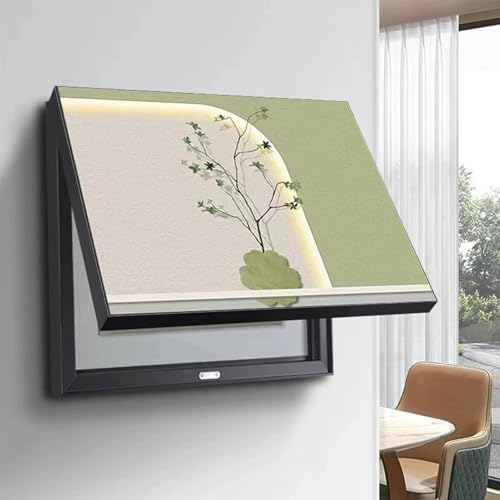 Modern Electrical Panel Cover - Wall Mounted Fuse Box Cabinet with Decorative Artwork for Circuit Breaker - Stylish Design, Easy Installation for Home & Office Decor
