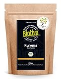 Biotiva Kurkuma-Pulver Bio 1000g - Curcumin Gehalt von mind. 3% - hochwertige Kurkumawurzel (Curcuma) gemahlen - 100% natürliches Superfood -Abgefüllt und kontrolliert in Deutschland (DE-ÖKO-005)