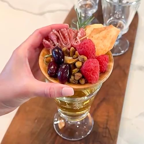 Topo de charcutaria para taça de vinho, adequado para menos de 4 cm de diâmetro, pratos de aperitivo