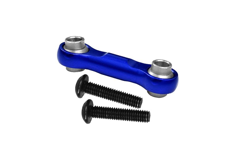 Aluminum 7075 Alloy Steering Drag Link for Losi 1/10 Baja Rey 4WD Desert Truck-LOS03008 Upgrade Parts - Blue