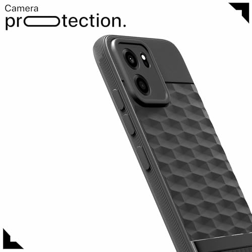 Image of Pikkme Back Cover for OnePlus Nord CE 6 5G Camera Protection 3D Hexa Cube Design Silicone Protective Bumper Case (Black)