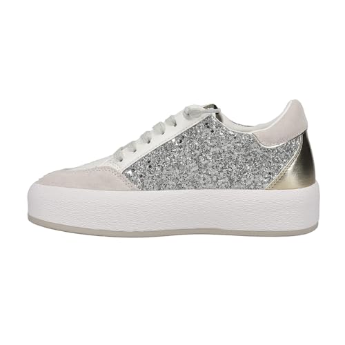 VINTAGE HAVANA Women's Ream Glitter Metallic Slip on Platform Sneaker3