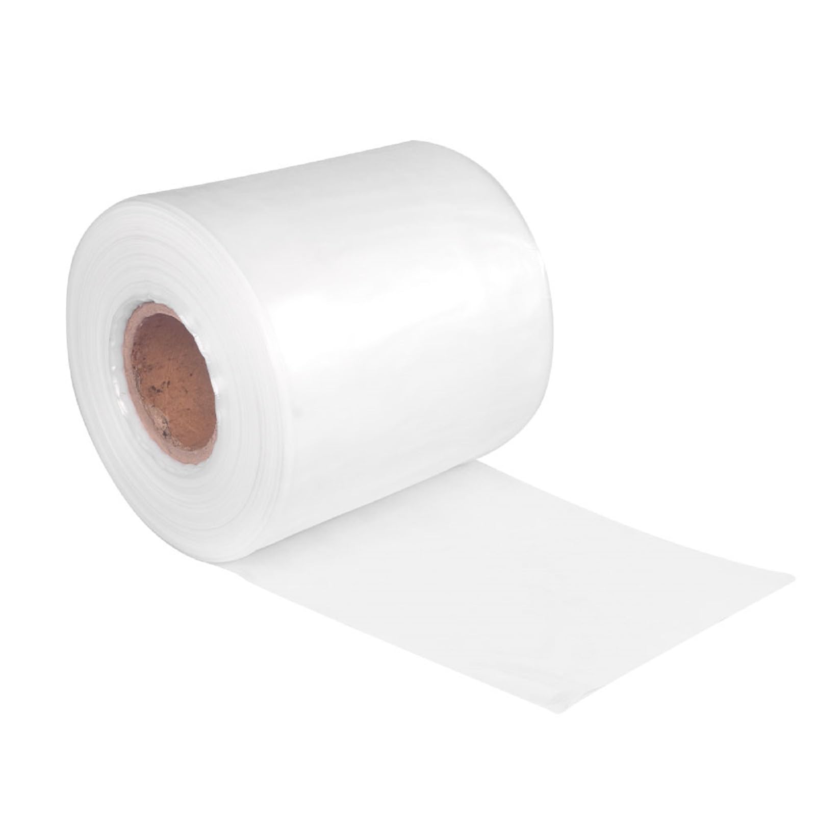 Rouleau de tuyau en poly, sac plat, polyéthylène de qualité alimentaire, solution d'emballage personnalisée (5 cm x 150 m, 2 mil)