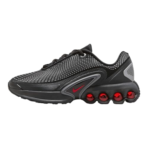 Nike Air Max Dn Big Kids' Shoes (FB8987-009, Black/Black/Metallic Silver/University Red)