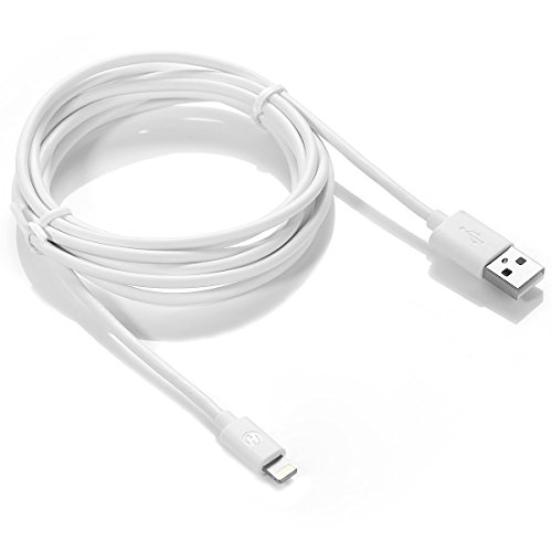 eBuddies MFI-WHT-200-CB1 - Set de 3 Cables de Datos para Dispositivos Apple, 2 Metros, Color Blanco