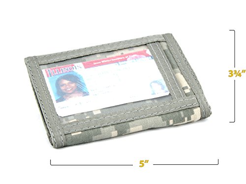 Original Bifold Id Window Hook N Loop Wallet - Us Army Acu Digital Camouflage #TOP1