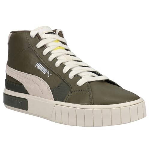 PUMA Womens Cali Star High Sneakers Shoes Casual - Green, Off White2