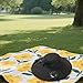 KiBcsLic Bucket Cap with Cooling Feature and Solar Fan for Fishing, Black