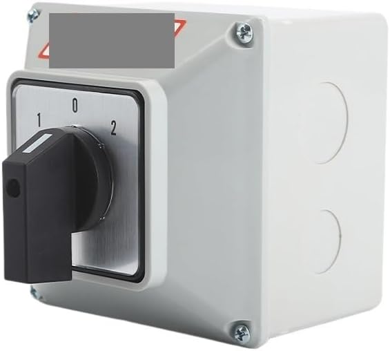 SZW26/LW26-32 32A 3 Position 2 Phase 8 Screws Automatic Changeover Rotary Knob Cam Switch With Box ZCKHNQOP