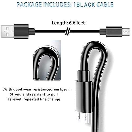 Compatible for Xbox one Controller Quick Charger Charging Cable, Micro USB 2.0 Data Sync Cord Compatible for Xbox one S/Xbox one X Controller Wire (10FT)