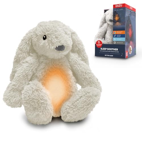 Aide au sommeil bébé ZAZU Ro le Lapin avec veilleuse rechargeable
