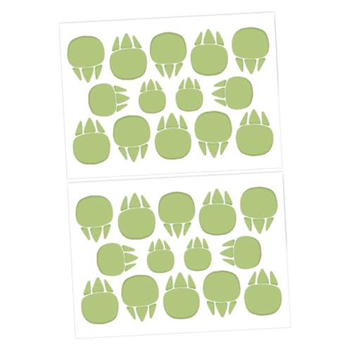Vinilos decorativos de dinosaurios luminosos 2 hojas 20x30cm