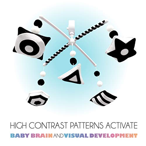 Everlove | Montessori Mobile Baby For Crib - Black And White Mobile Give Visual Stimulation To Engage Your Newborn - Baby Crib Mobile For Boys & Girls - Baby Mobile For Crib #TOP2
