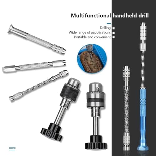 Micro perceuse à main en aluminium de 103mm avec mandrin pour artisanat