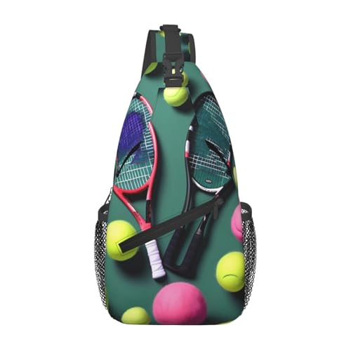 Mochila cruzada MyPiky con estampado de tenis unisex