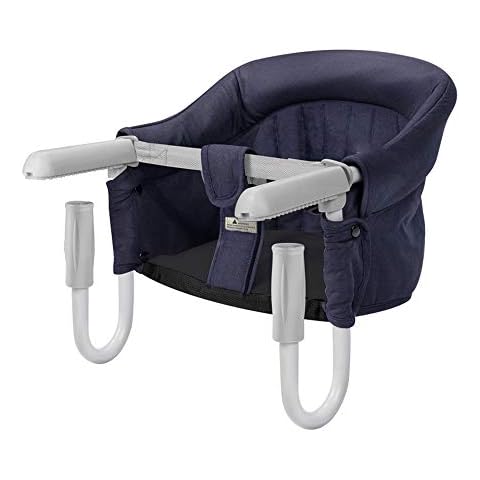 Foho Hook On Chair, Clip on Table High Load Design Fold Flat Storage Attachable High Chair with Storage Bag, Safe Fast Table Chair for Babies and Toddlers (Blue) Cover