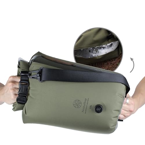 El Mejor Listado de lavadora de ropa manual los preferidos por los clientes. 48 Noitullop - Lavadora portátil - Bolsa seca totalmente impermeable de 15 l - Lavadora ligera compacta de nailon - Lavadora manual portátil de ropa (oliva)