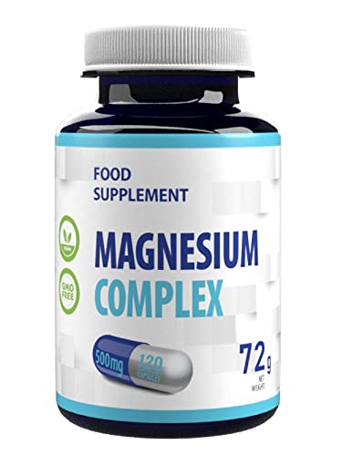 Hepatica Complexe de Magnésium Citrate, Bisglycinate, Taurate 2000mg par portion 120 gélules végétales, Testé par un Laboratoire tiers, sans gluten ni OGM Cover