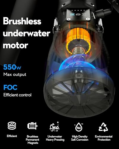 Image of EDGE K5 Underwater Scooter Detachable Modular Gear,3 MODE,Max Speed 2m /s,164ft Depth Rating,Fast recharged Sea Scooter,Adult /Kids with Camera Mount,for Pool, Scuba diving,Snorkeling and Sea Adventures