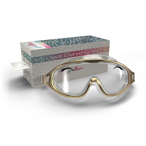 guardaroos Eyelash Extension Shower Goggles Anti Fog Lash Care for Shower & Pool Helps Extend Lash Wear Comfortable Beauty Accessory (Gold)
