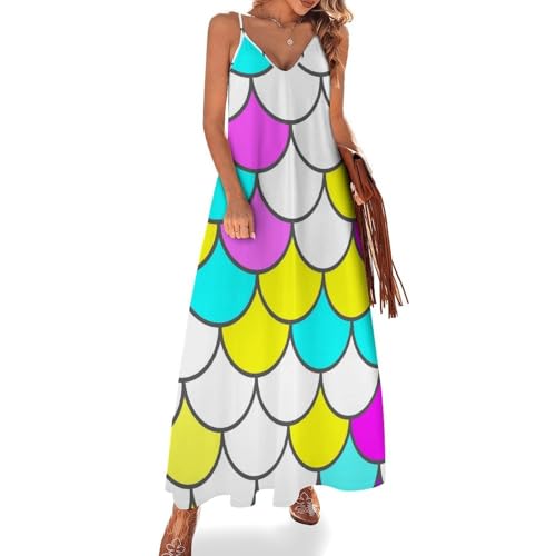 Robe longue pour femme ete sans manches robe maxi de plage legere voyages