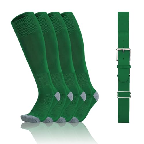 Image of QBK Toddler Baseball Socks And Belt Youth Softball Tee Ball Combo Set
