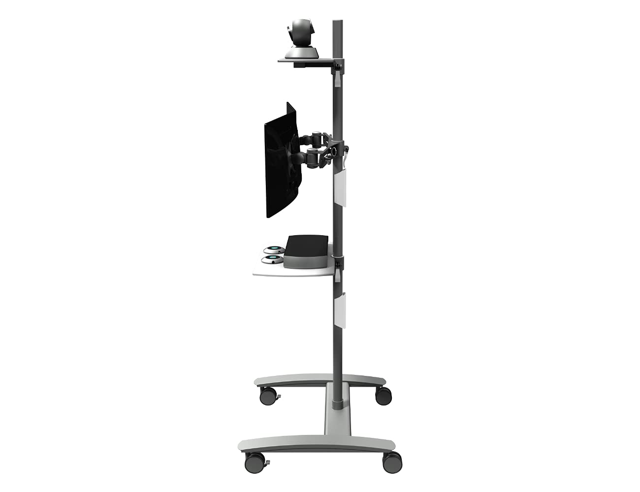 Dataflex 52.722 ViewMate Combo Konferenztrolley Silber
