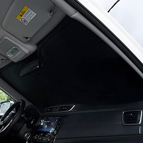 Blilo Car Windshield Sunshade, American Flag Foldable Front Window Shield Cover, Sun Heat Uv Rays Visor Protector, Keep Your Vehicle Cool For Universal Cars Suv Truck, Usa Patriotic Design (61''×32'') #TOP4