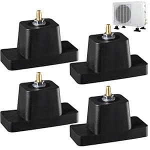 Alriedy 4 Stück Gummi Vibrationsdämpfer Klimaanlage