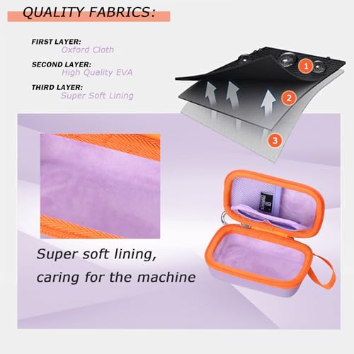 Maletín rígido para cámara digital Oxford morado miniatura 6