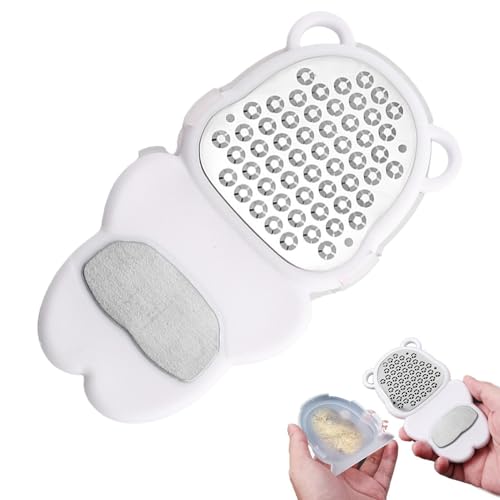 Removedor de callos de pies – Limas eléctricas de pies de 64 g, herramienta portátil divertida en forma de oso de acero inoxidable | Herramientas de pedicura de pies para el cuidado del talón, piel
