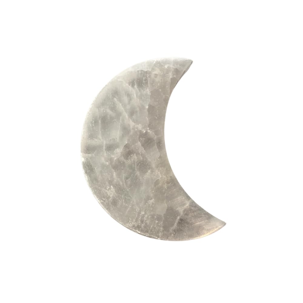 VIE Selenite Charging Plate, Crescent Moon, 7cm