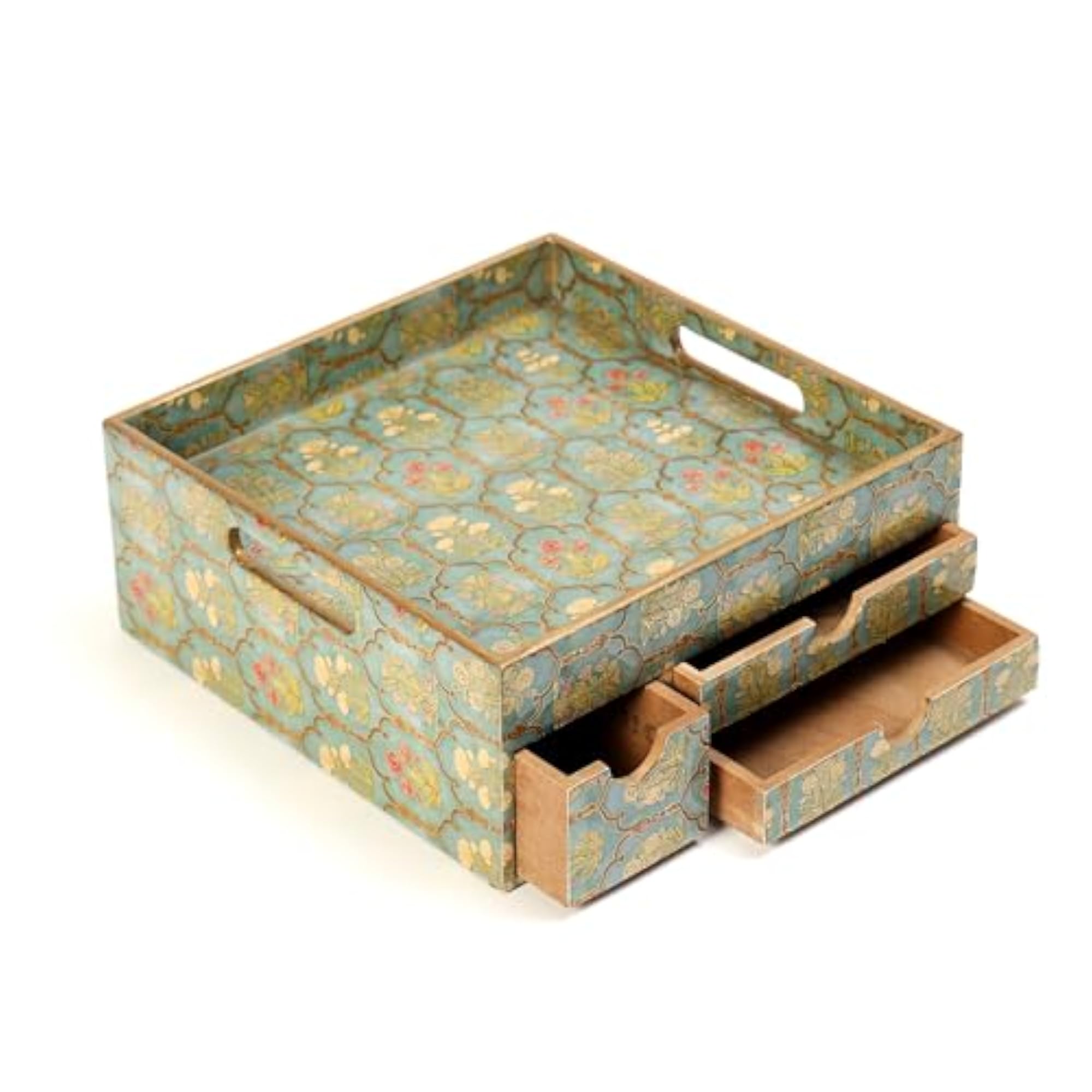 Versatile MDF Storage Tray with Three Drawers